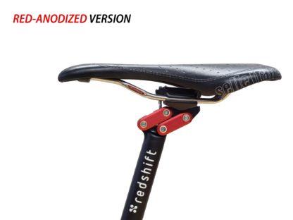 Redshift Sports Dual Position Seatpost Saddle Red Anodized